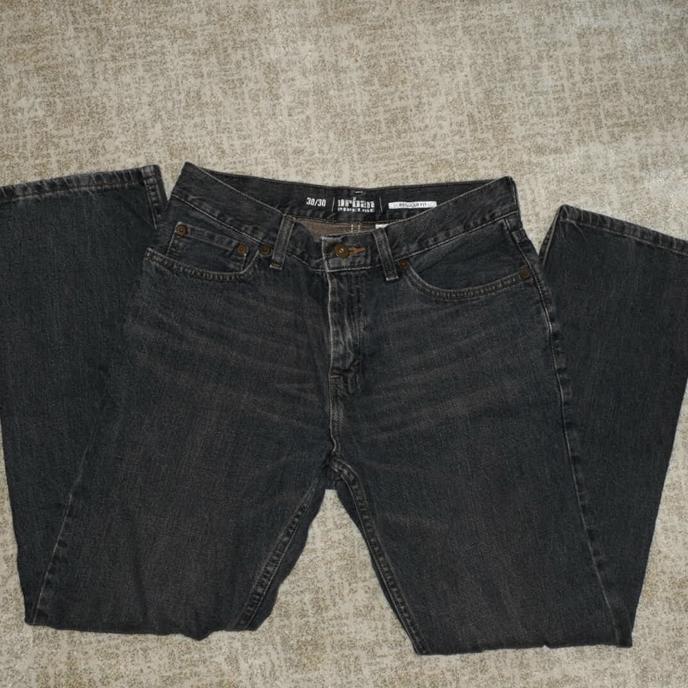 Urban Pipeline Regular Fit Blue Jeans, Dark Blue, 30/30 - Picture 1 of 14